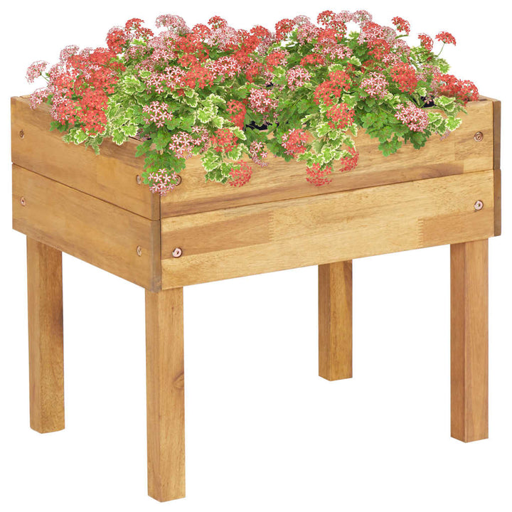 Jardinieră Înaltă, 78,5 X 58,5 X 78,5 Cm, Lemn Masiv De Acacia