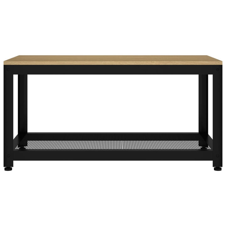Măsuță De Cafea, & Negru, 90X45X45 Cm, Mdf Și Fier