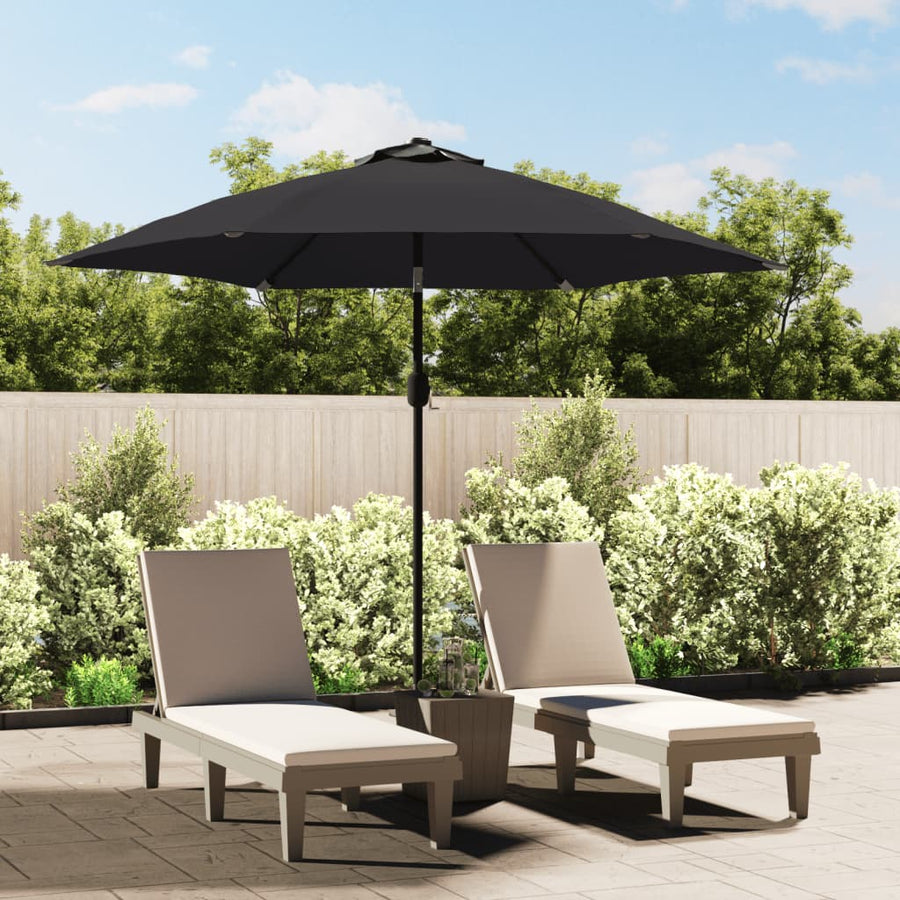 Umbrelă De Soare De Exterior Cu Stâlp Metalic, , 300 Cm