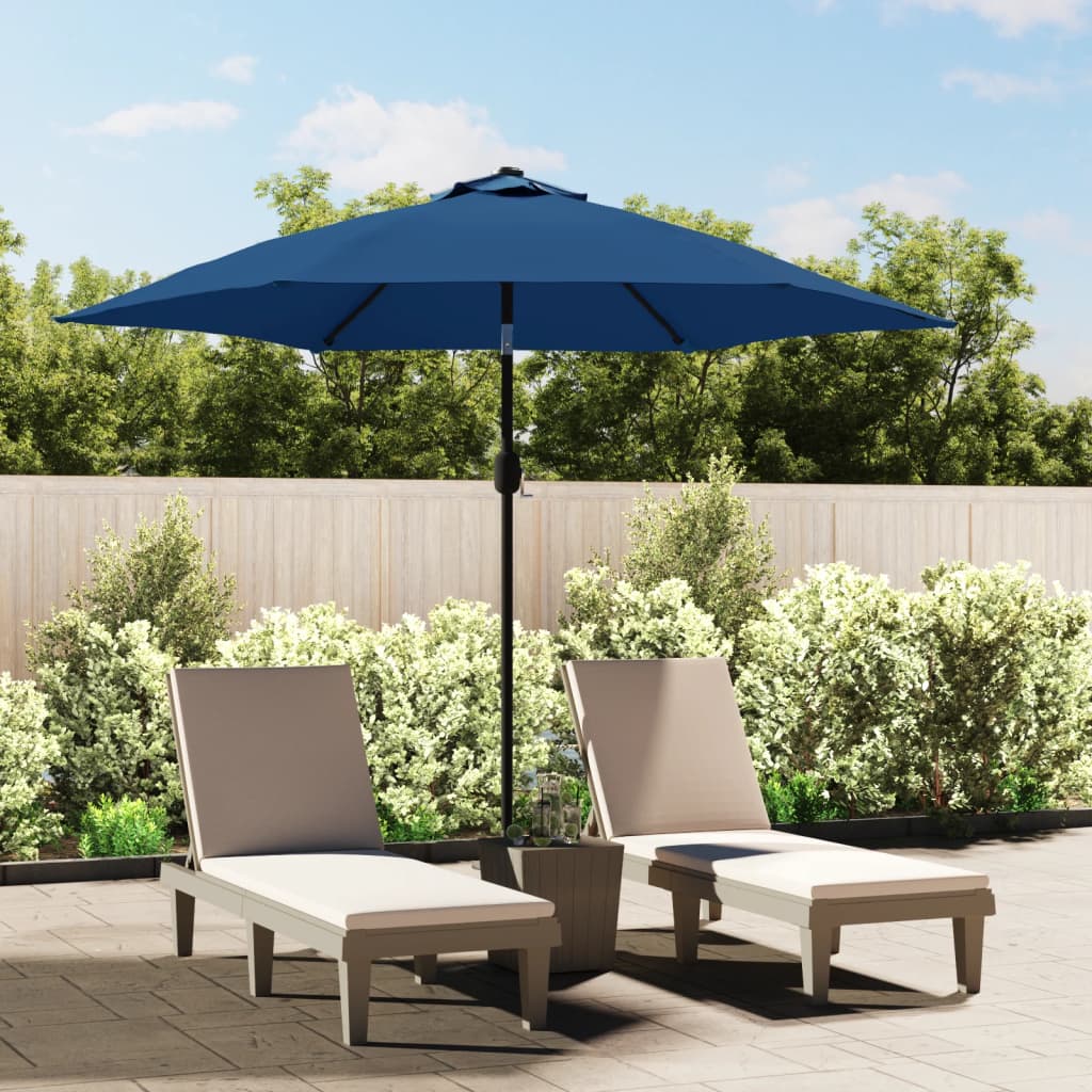 Umbrelă De Soare De Exterior Cu Stâlp Metalic, , 300 Cm