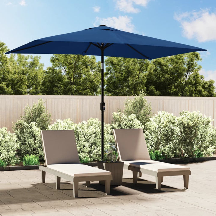 Umbrelă De Soare Exterior Stâlp Metalic, Bordo, 300X200 Cm