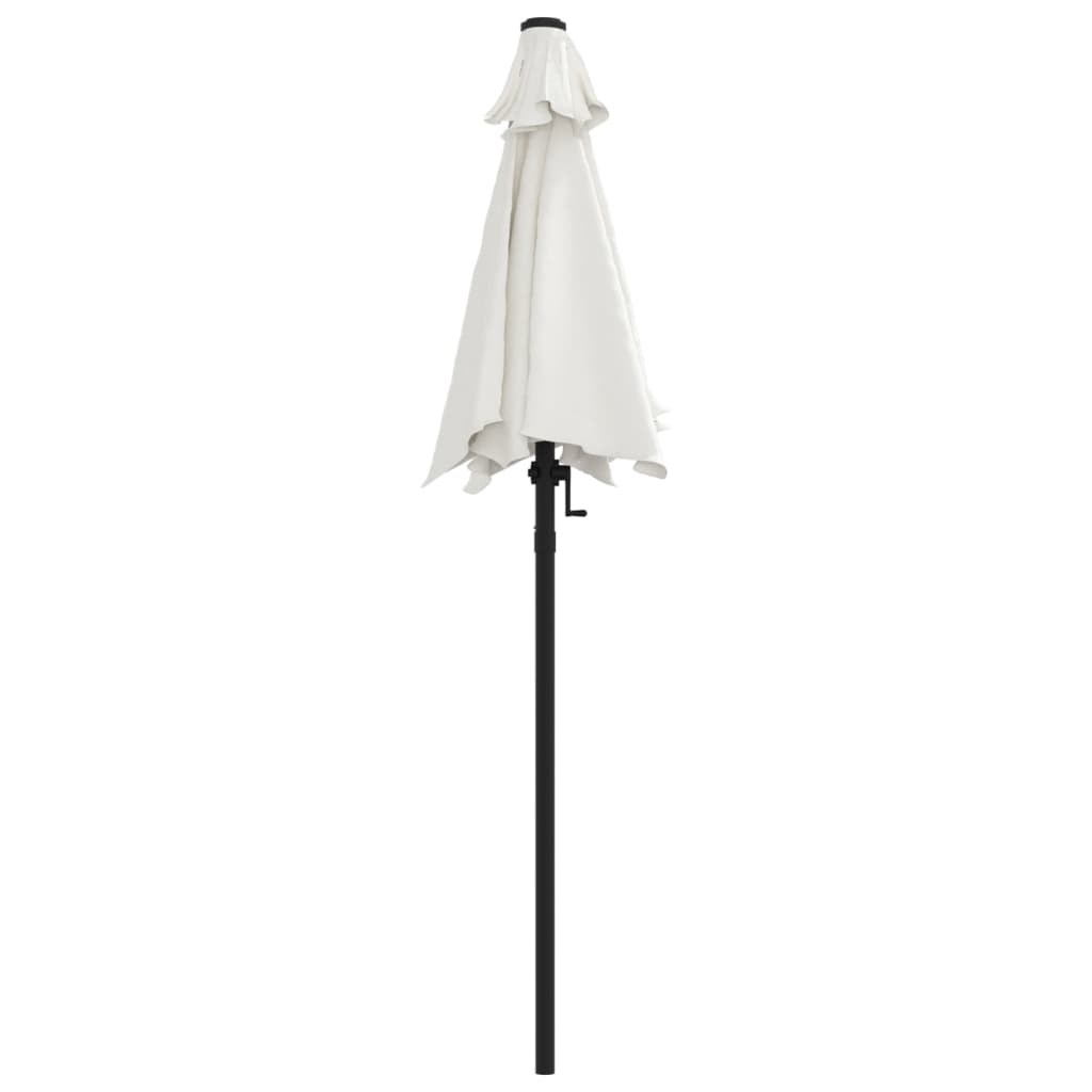 Umbrelă De Soare, Nisipiu, 200 X 224 Cm, Aluminiu