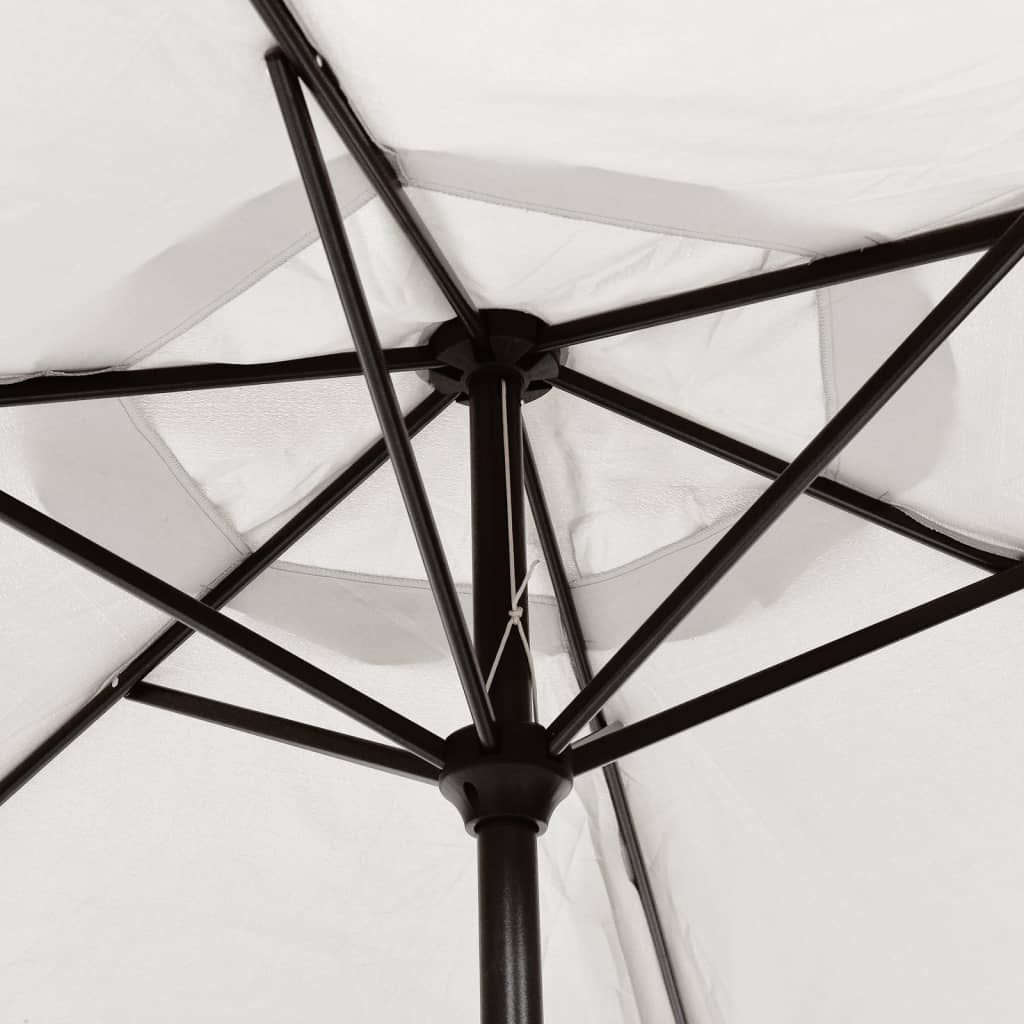 Umbrelă De Soare, Nisipiu, 200 X 224 Cm, Aluminiu