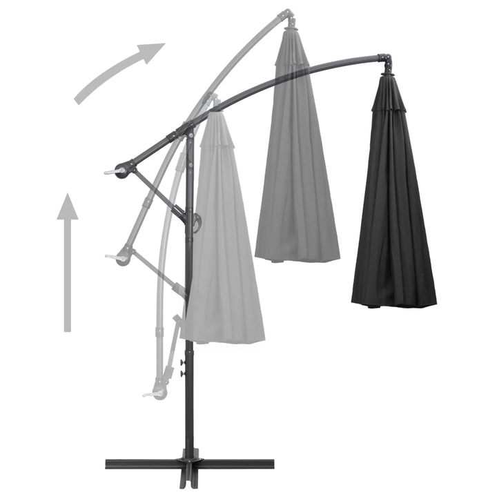 Umbrelă De Soare Suspendată, , 3 M, Stâlp De Aluminiu