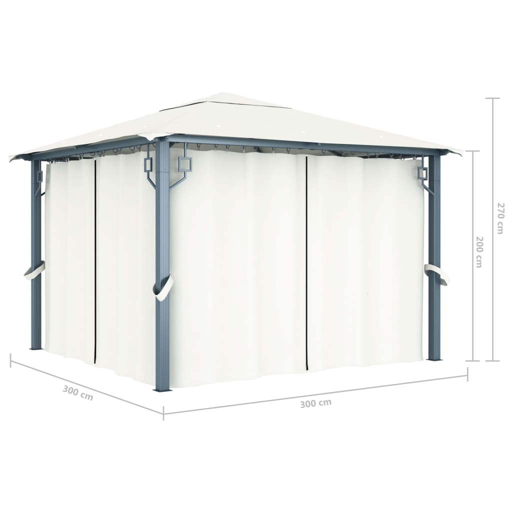 Pavilion Cu Perdele, , , Aluminiu