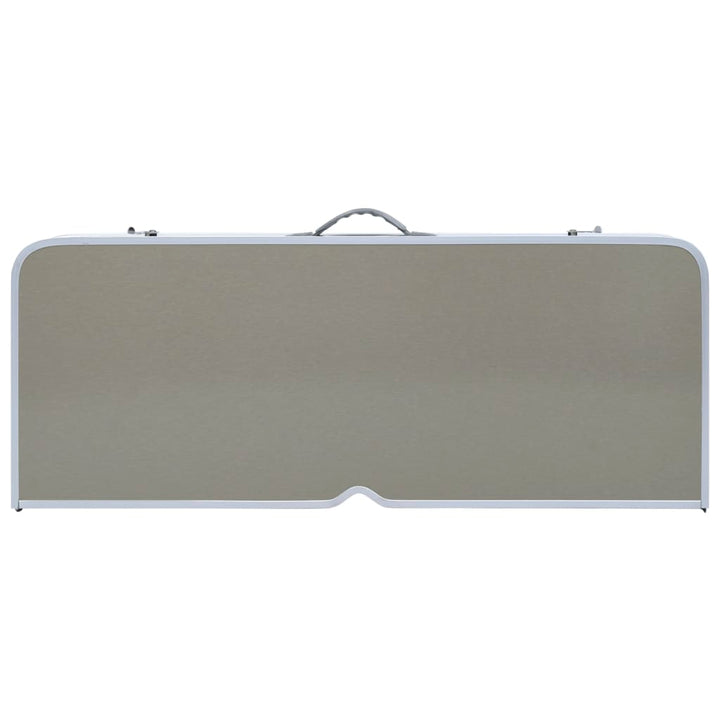 Masă De Camping Pliabilă Cu 4 Scaune, Oțel Și Aluminiu