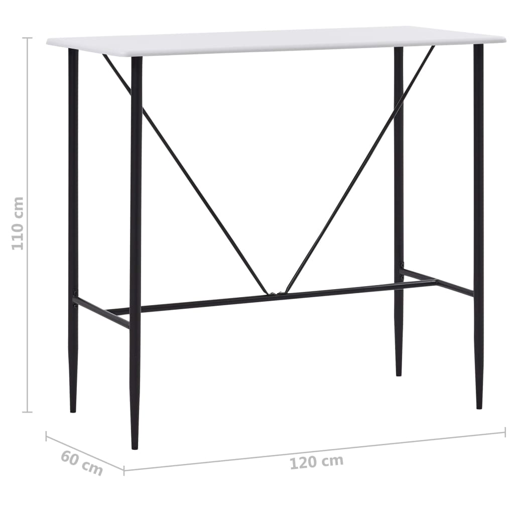 Masă De Bar, , 120 X 60 X 110 Cm, Mdf