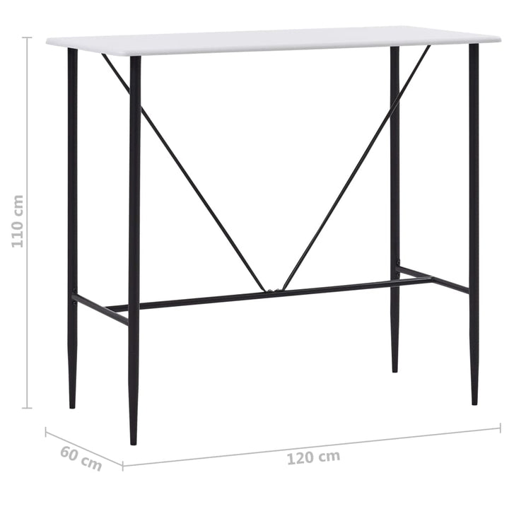 Masă De Bar, , 120 X 60 X 110 Cm, Mdf