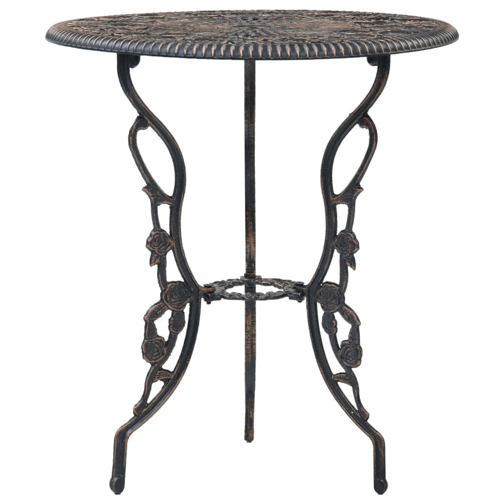 Set Mobilier Bistro, 3 Piese, Aluminiu Turnat