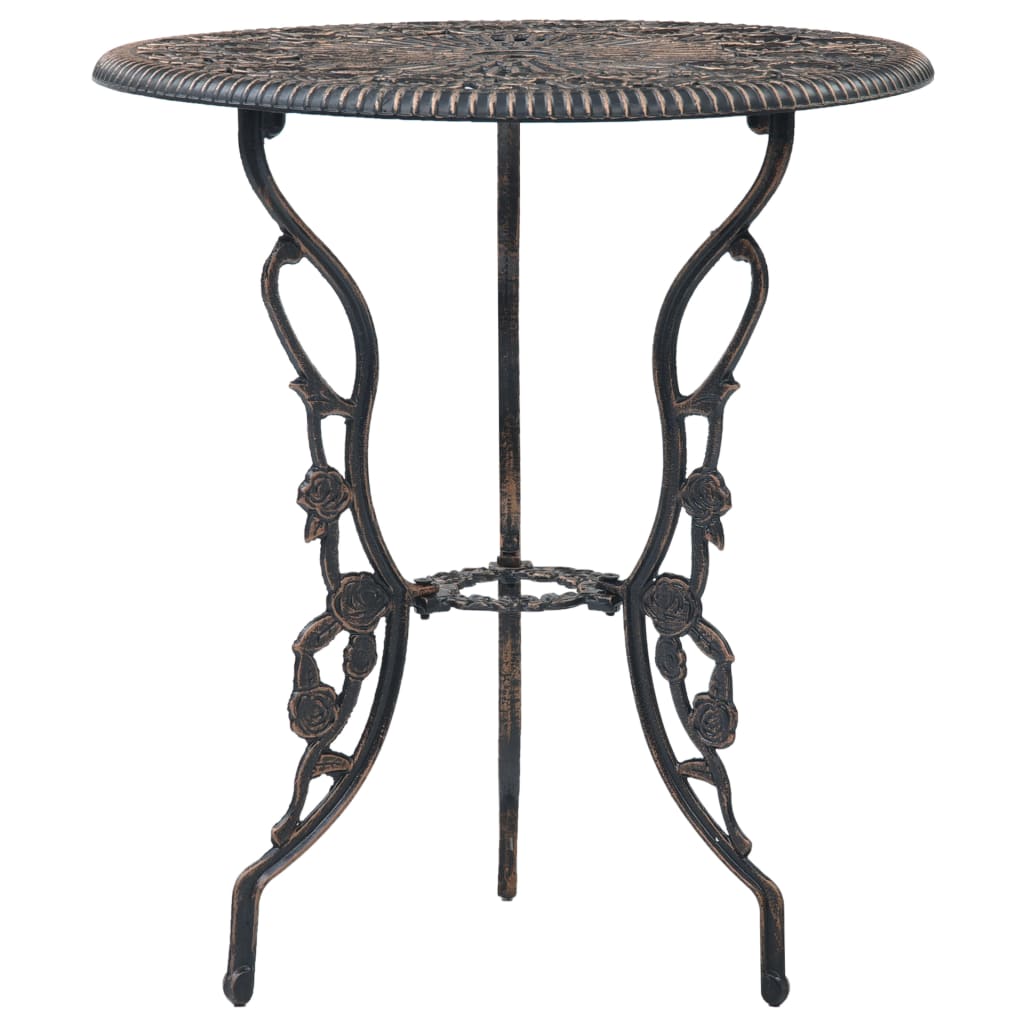 Set Mobilier Bistro, 3 Piese, Aluminiu Turnat