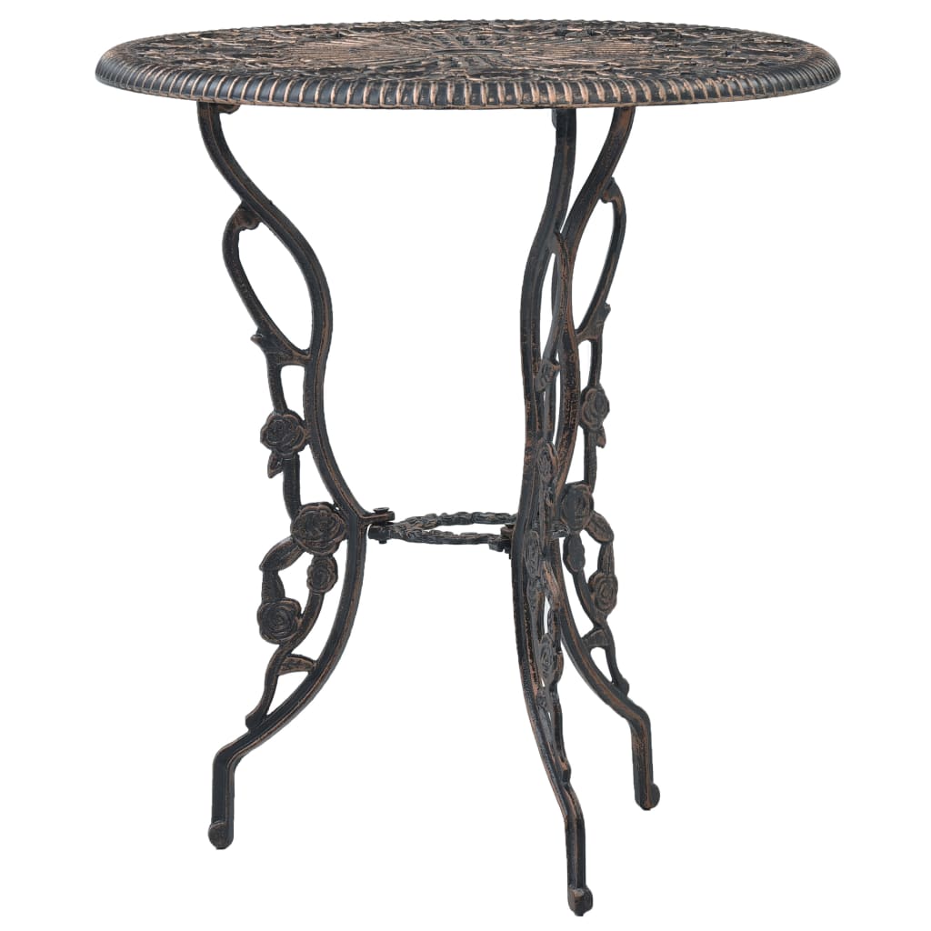 Set Mobilier Bistro, 3 Piese, Aluminiu Turnat