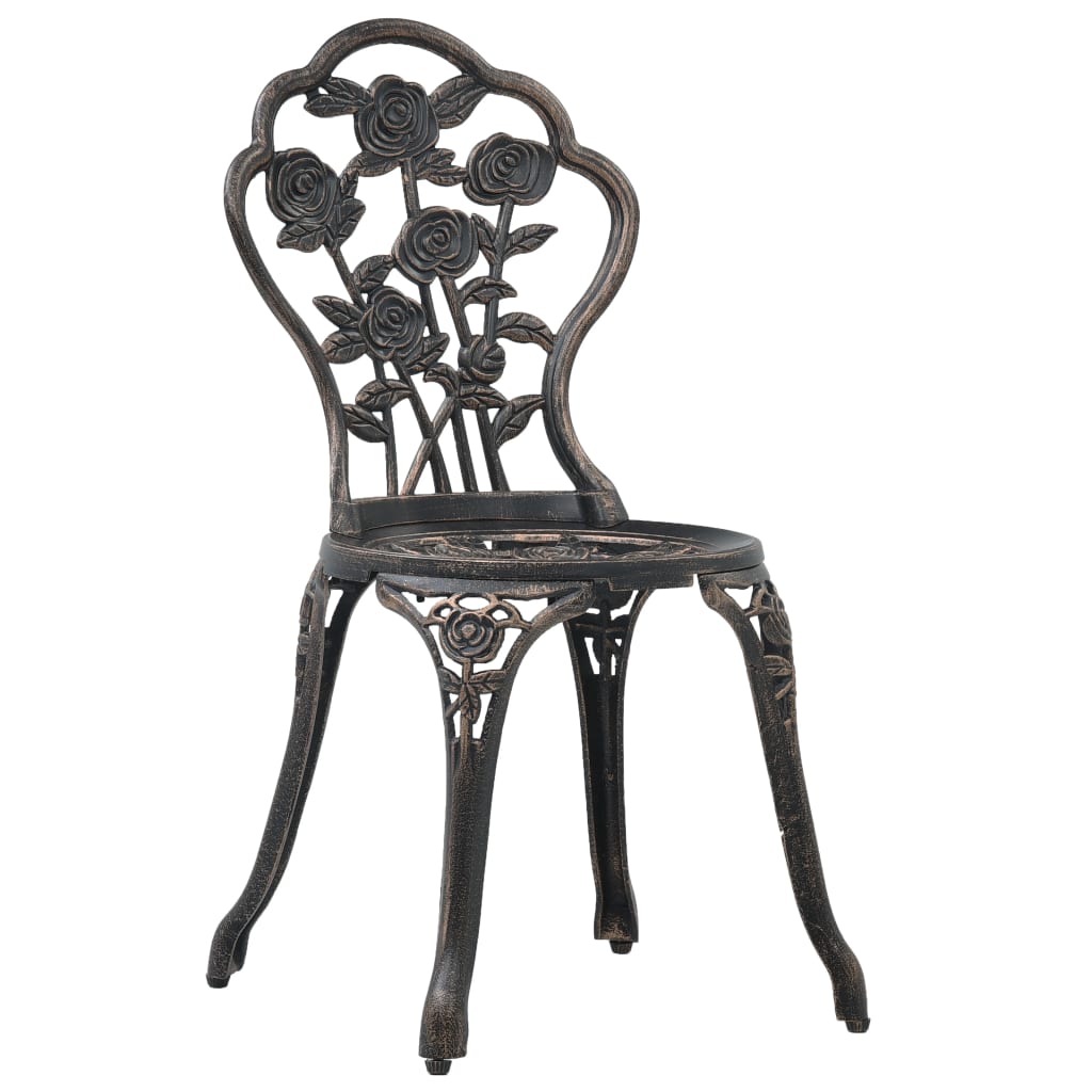 Set Mobilier Bistro, 3 Piese, Aluminiu Turnat