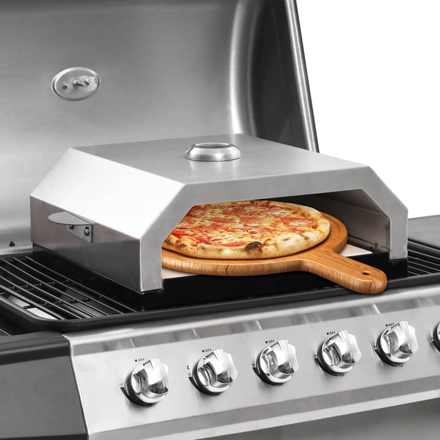 Cuptor De Pizza Cu Piatră Ceramică Pentru Grătar Gaz, Cărbuni