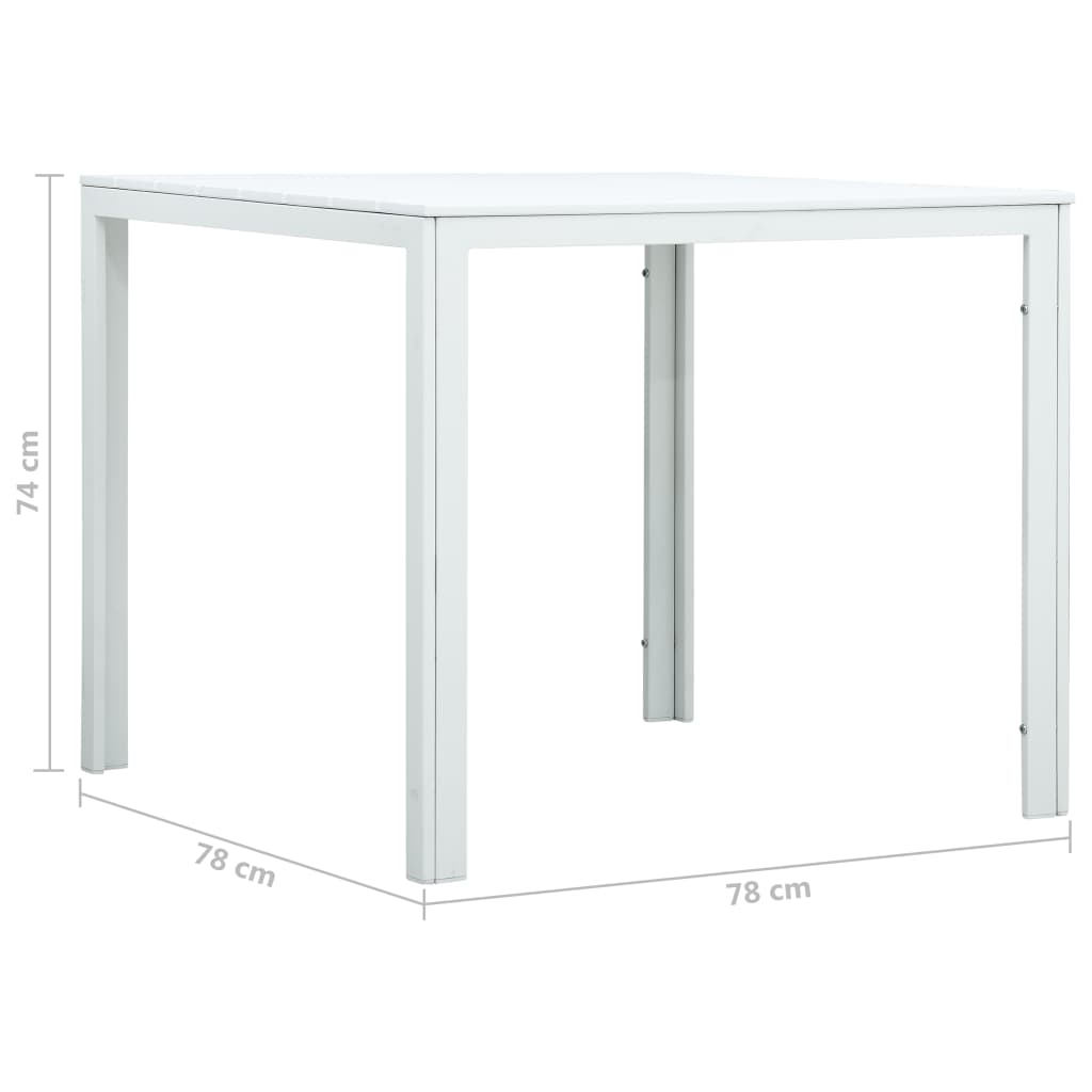 Măsuță De Cafea, , 78X78X74 Cm, Hdpe, Aspect Lemn