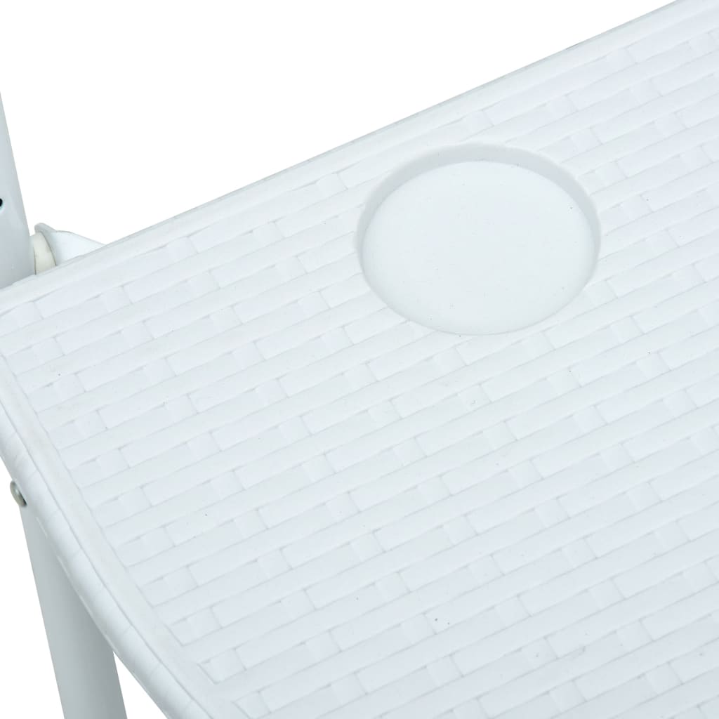 Masă Balcon Suspendată 60X64X83,5 Cm Plastic Aspect Ratan