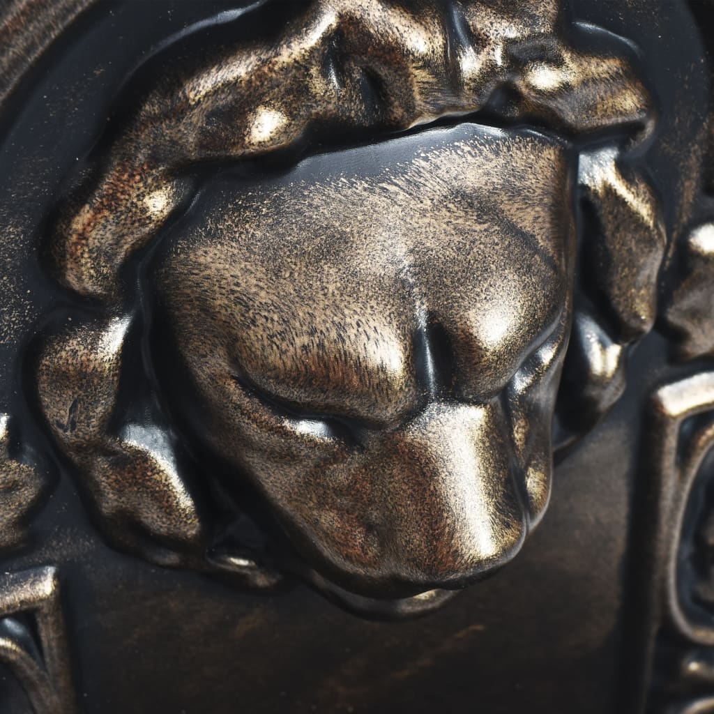 Fântână De Perete Cu Design Cap De Leu, Bronz