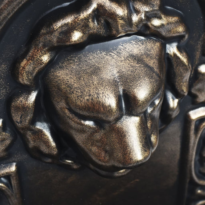 Fântână De Perete Cu Design Cap De Leu, Bronz