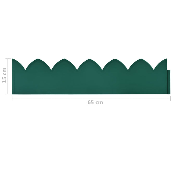 Borduri De Gazon, 10 Buc., Verde, 65X15 Cm, Pp