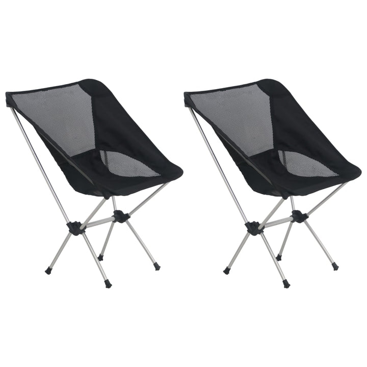Scaune Camping Pliabile Cu Husă, 2 Buc., 54X50X65 Cm, Aluminiu