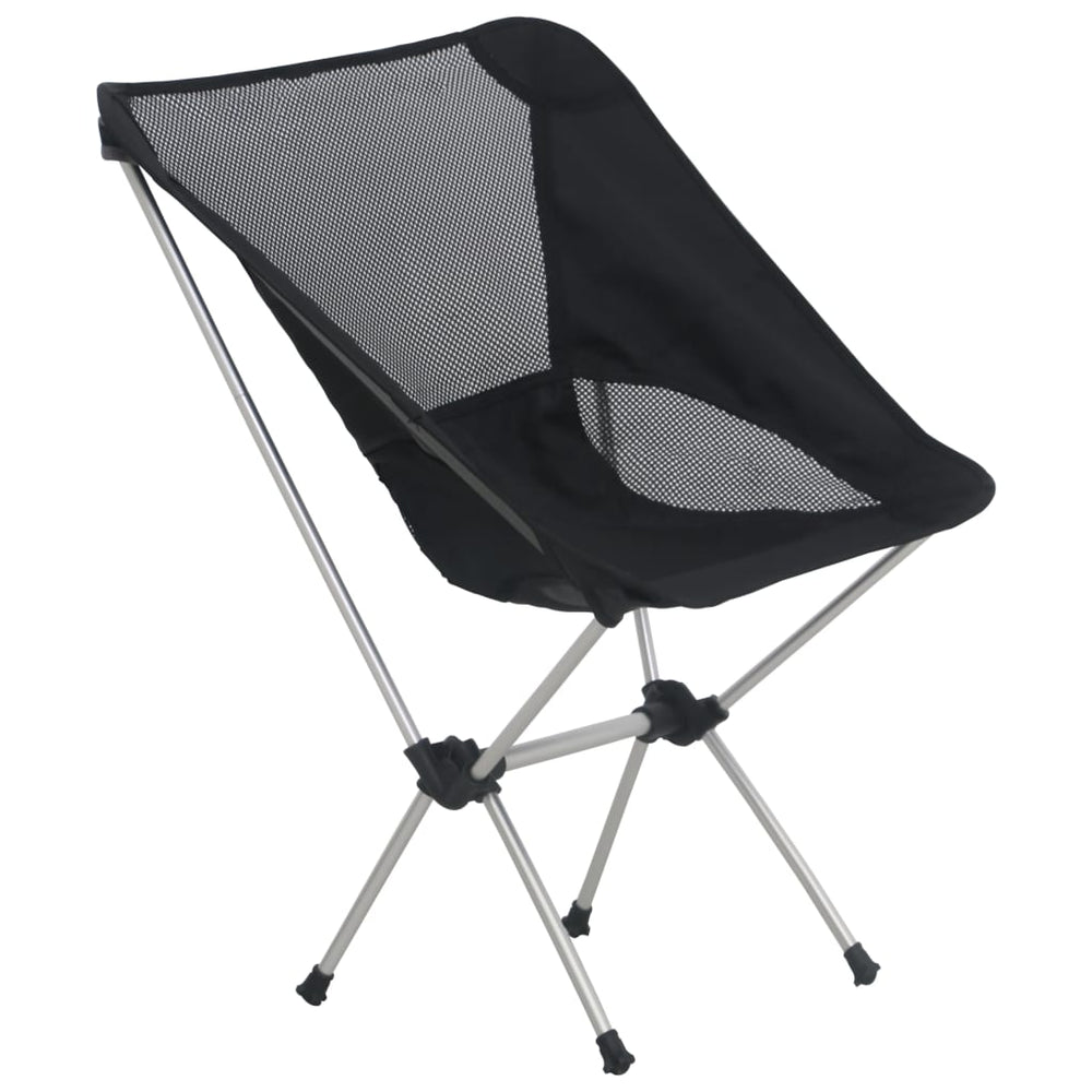 Scaune Camping Pliabile Cu Husă, 2 Buc., 54X50X65 Cm, Aluminiu