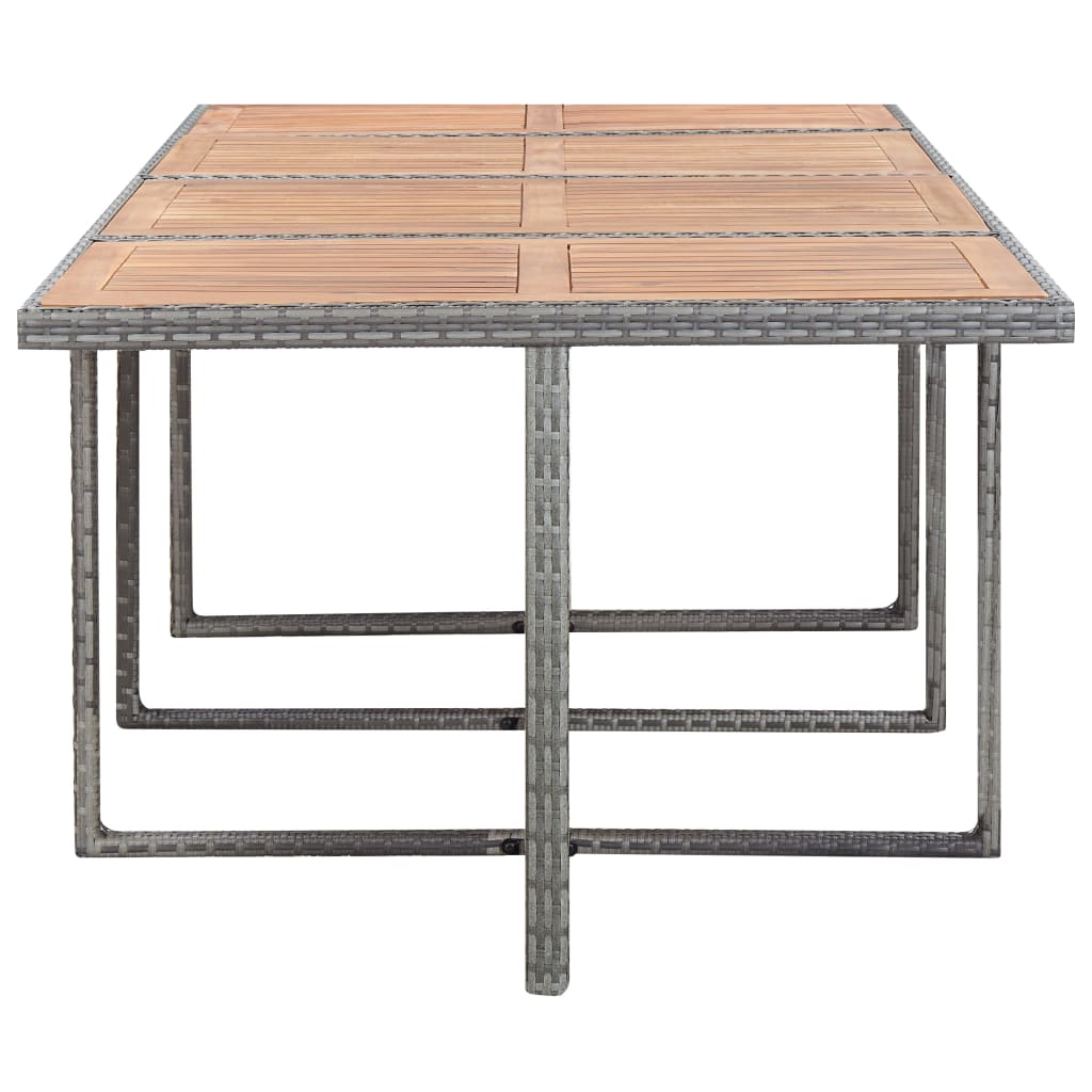 Set Mobilier De Exterior 13 Piese Antracit Poliratan Și Acacia