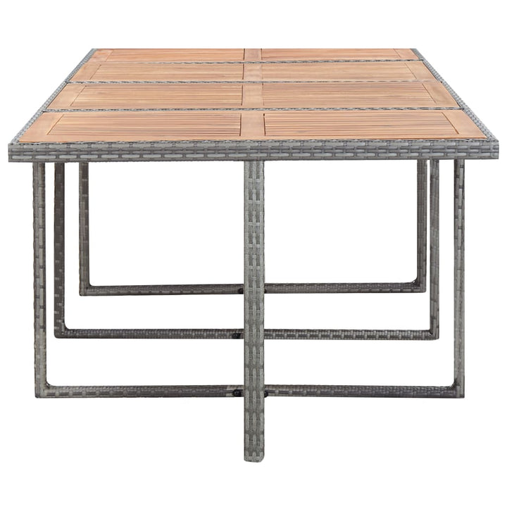 Set Mobilier De Exterior 13 Piese Antracit Poliratan Și Acacia