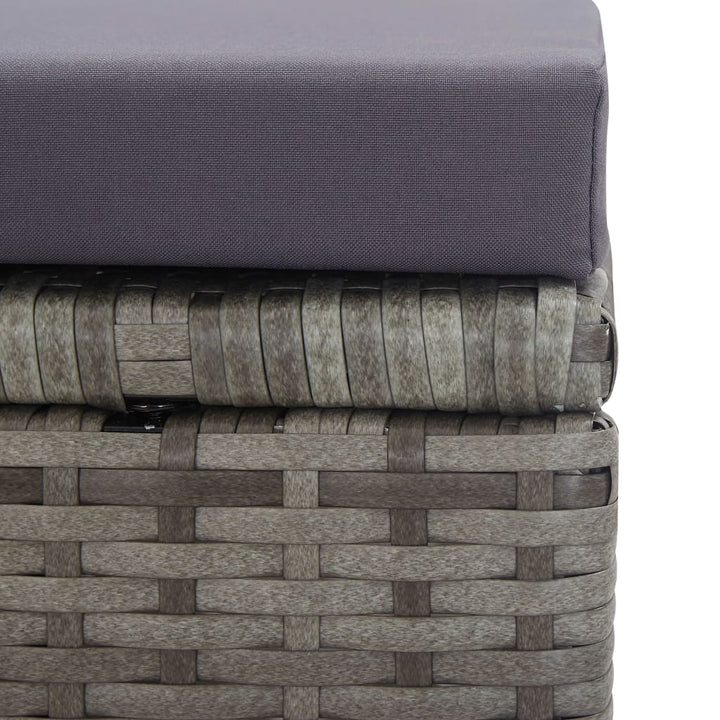 Set Mobilier De Exterior 13 Piese Antracit Poliratan Și Acacia