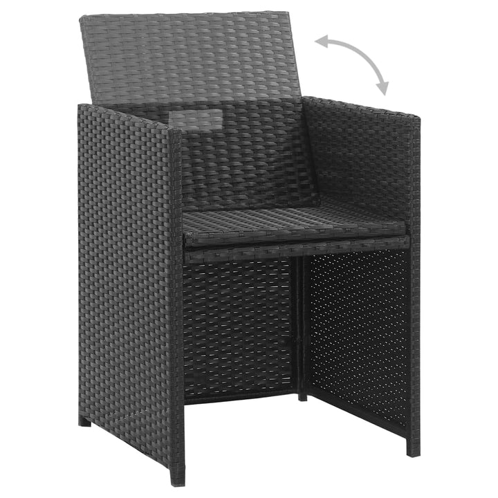 Set Mobilier De Exterior Cu Perne, 3 Piese, , Poliratan