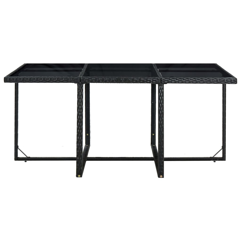 Set Mobilier De Exterior Cu Perne, 11 Piese, , Poliratan