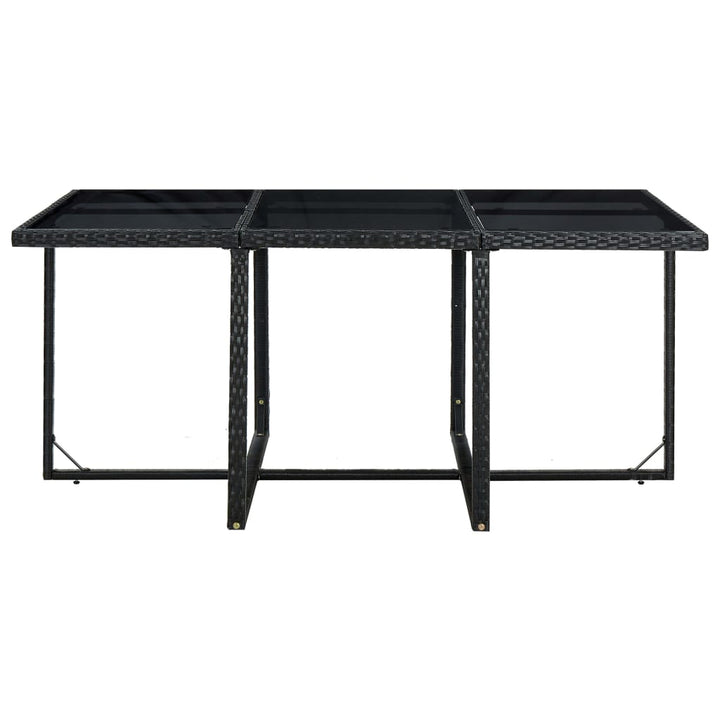 Set Mobilier De Exterior Cu Perne, 11 Piese, , Poliratan