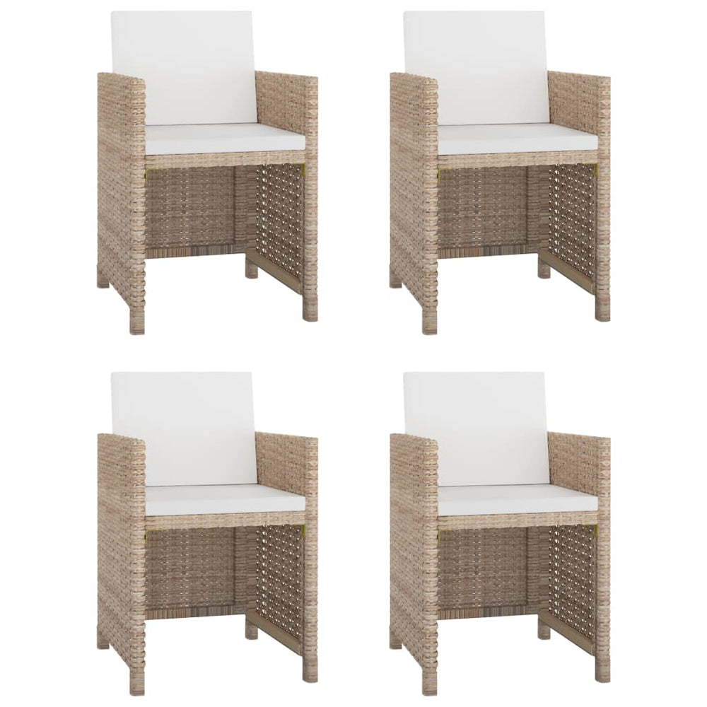 Set Mobilier De Exterior Cu Perne, 5 Piese, , Poliratan