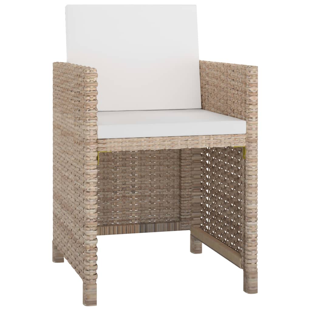 Set Mobilier De Exterior Cu Perne, 5 Piese, , Poliratan