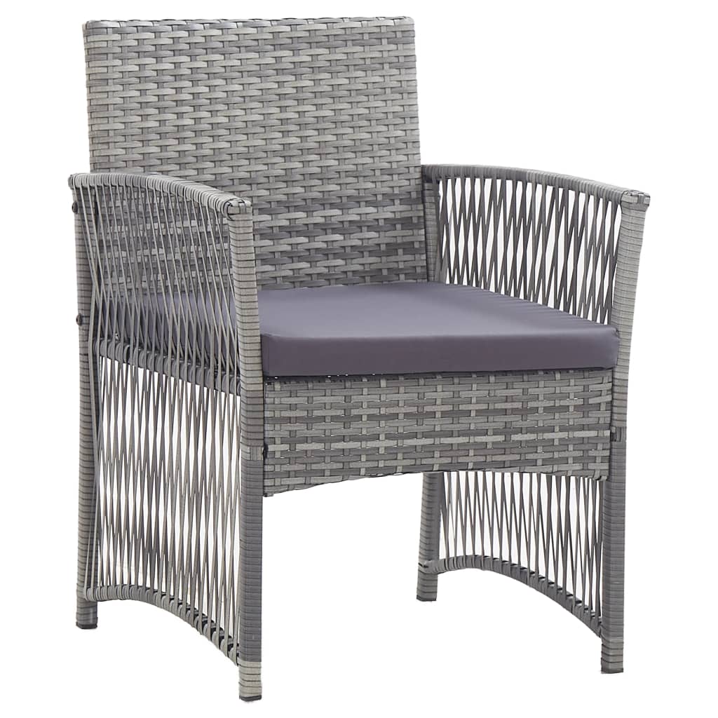 Set Mobilier De Grădină Cu Perne, 4 Piese, , Poliratan
