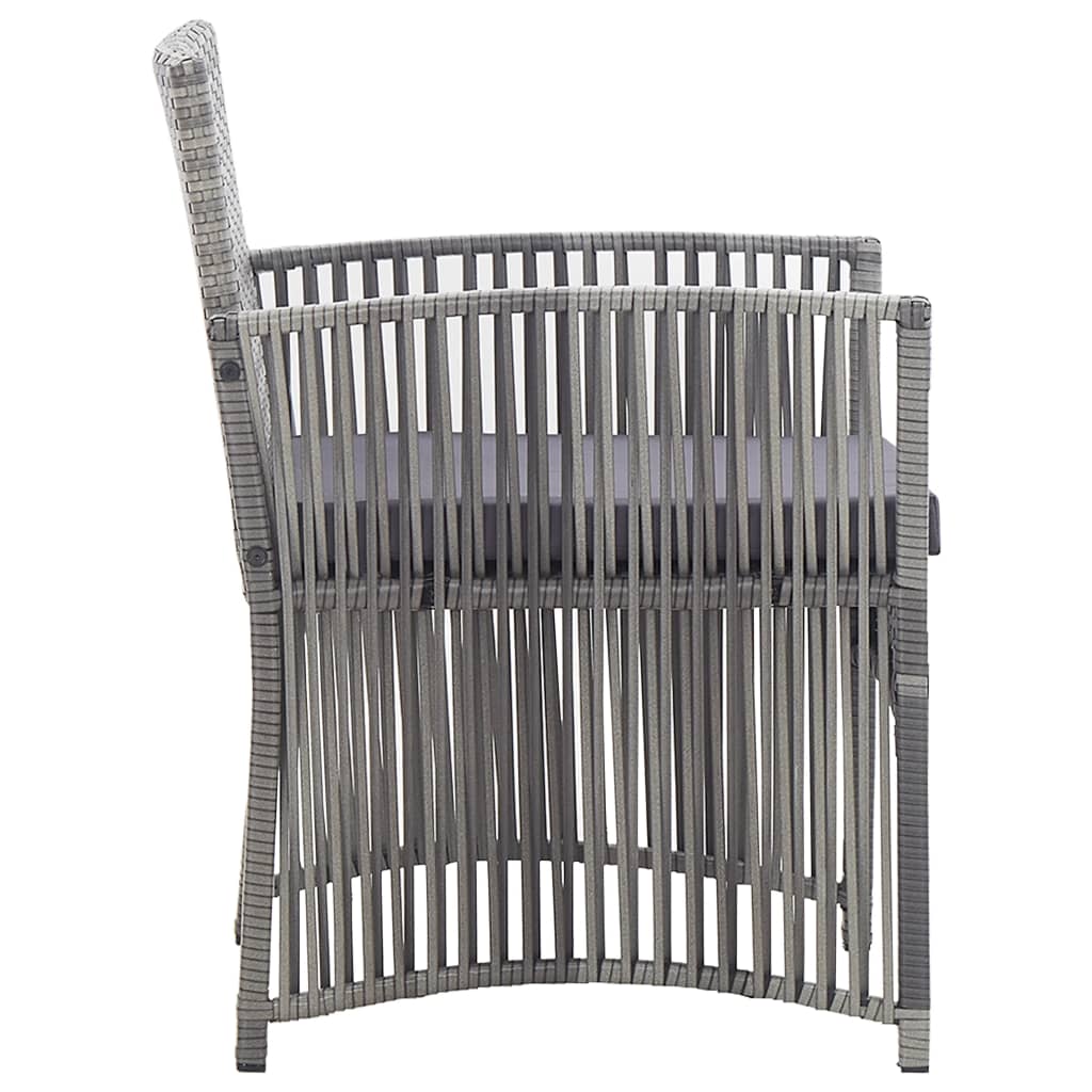 Set Mobilier De Grădină Cu Perne, 4 Piese, , Poliratan