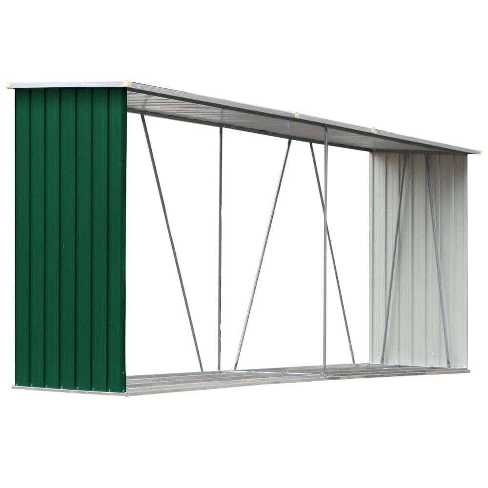 Șopron Depozitare Lemne, , 330X84X152 Cm, Oțel Galvanizat