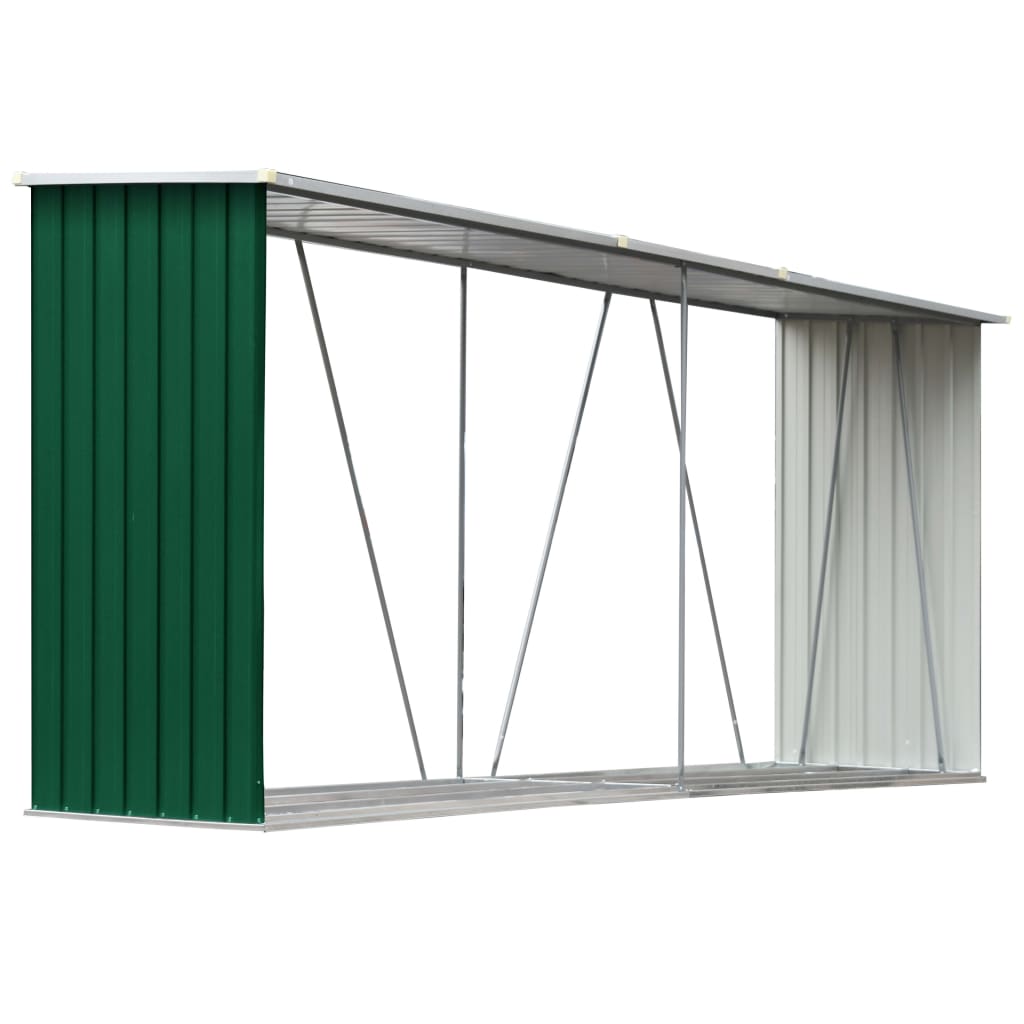 Șopron Depozitare Lemne, , 330X84X152 Cm, Oțel Galvanizat