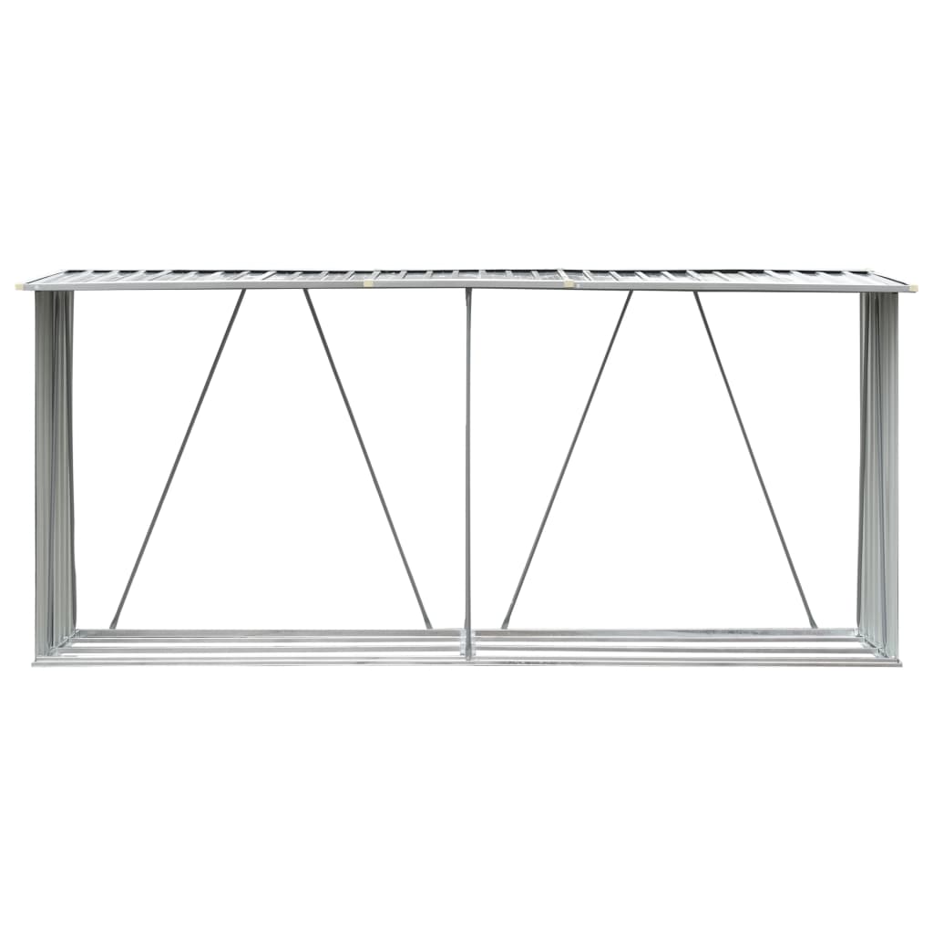 Șopron Depozitare Lemne, , 330X84X152 Cm, Oțel Galvanizat