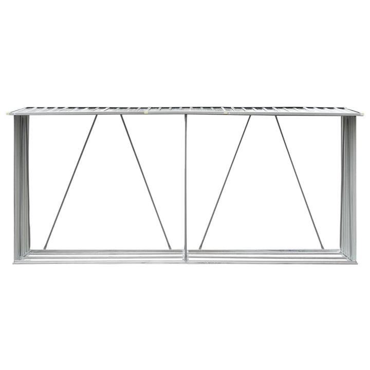 Șopron Depozitare Lemne, , 330X84X152 Cm, Oțel Galvanizat