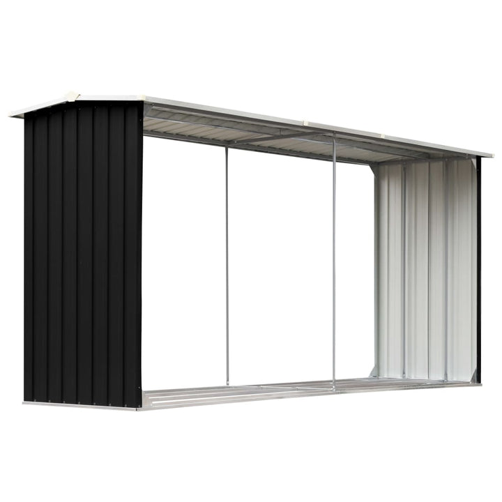 Șopron Depozitare Lemne , 330X92X153 Cm Oțel Galvanizat