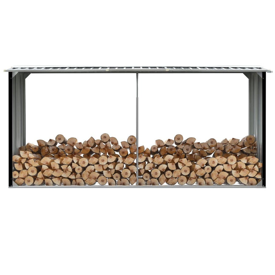 Șopron Depozitare Lemne , 330X92X153 Cm Oțel Galvanizat