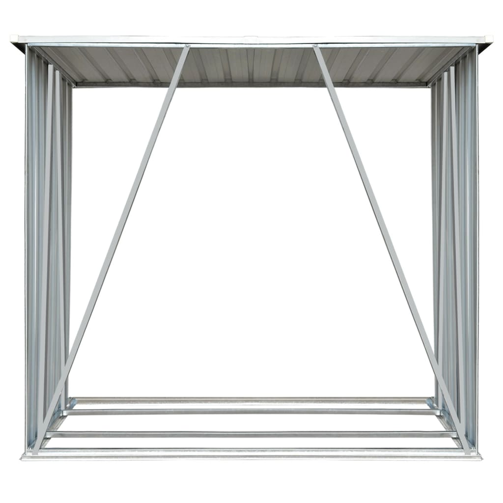 Șopron De Lemne Grădină, , 163X83X154 Cm, Oțel Galvanizat