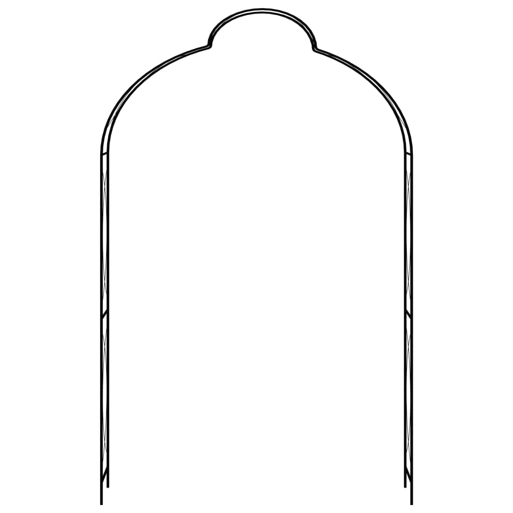Arcadă De Grădină, Negru, 150 X 34 X 240 Cm, Fier