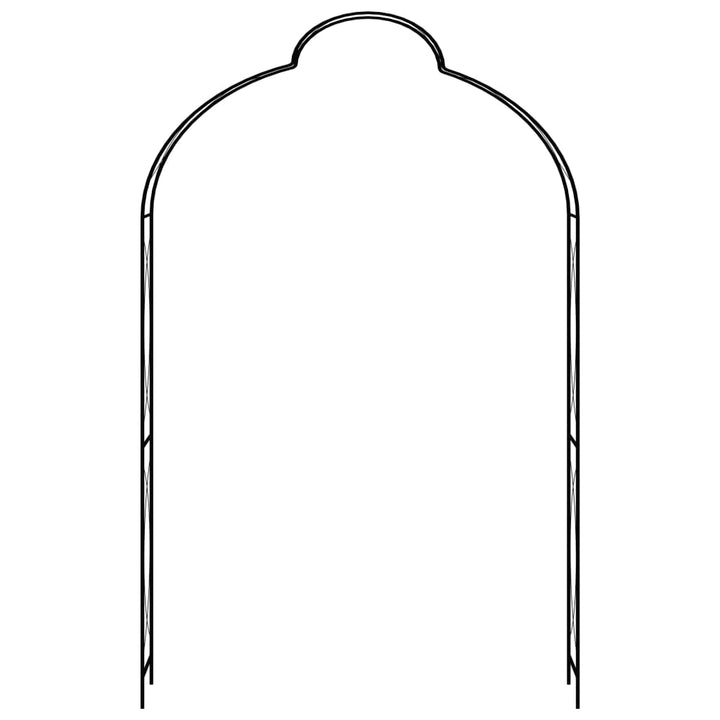 Arcadă De Grădină, Negru, 150 X 34 X 240 Cm, Fier