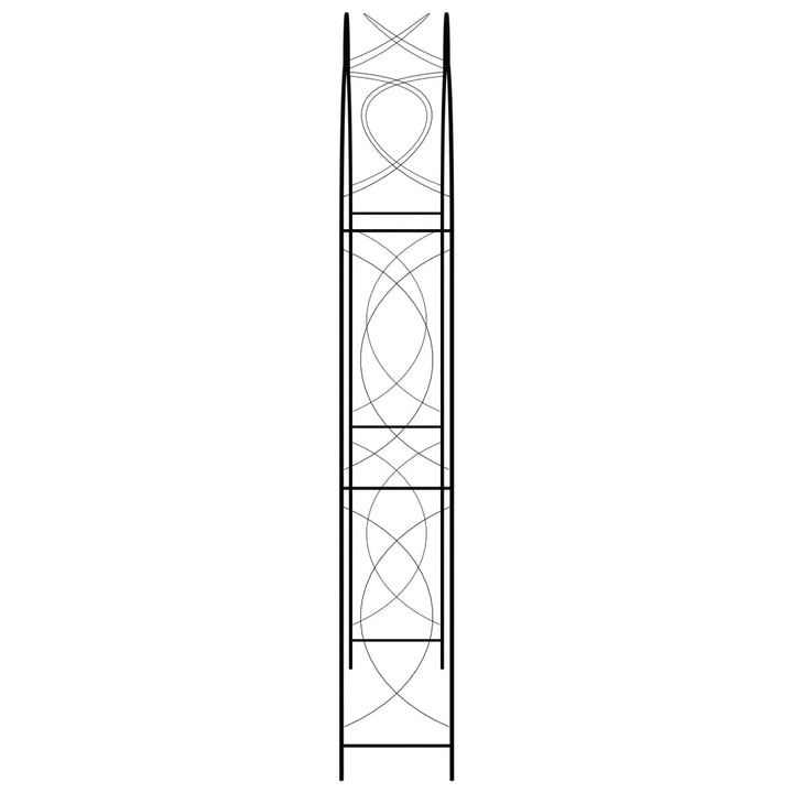 Arcadă De Grădină, Negru, 150 X 34 X 240 Cm, Fier