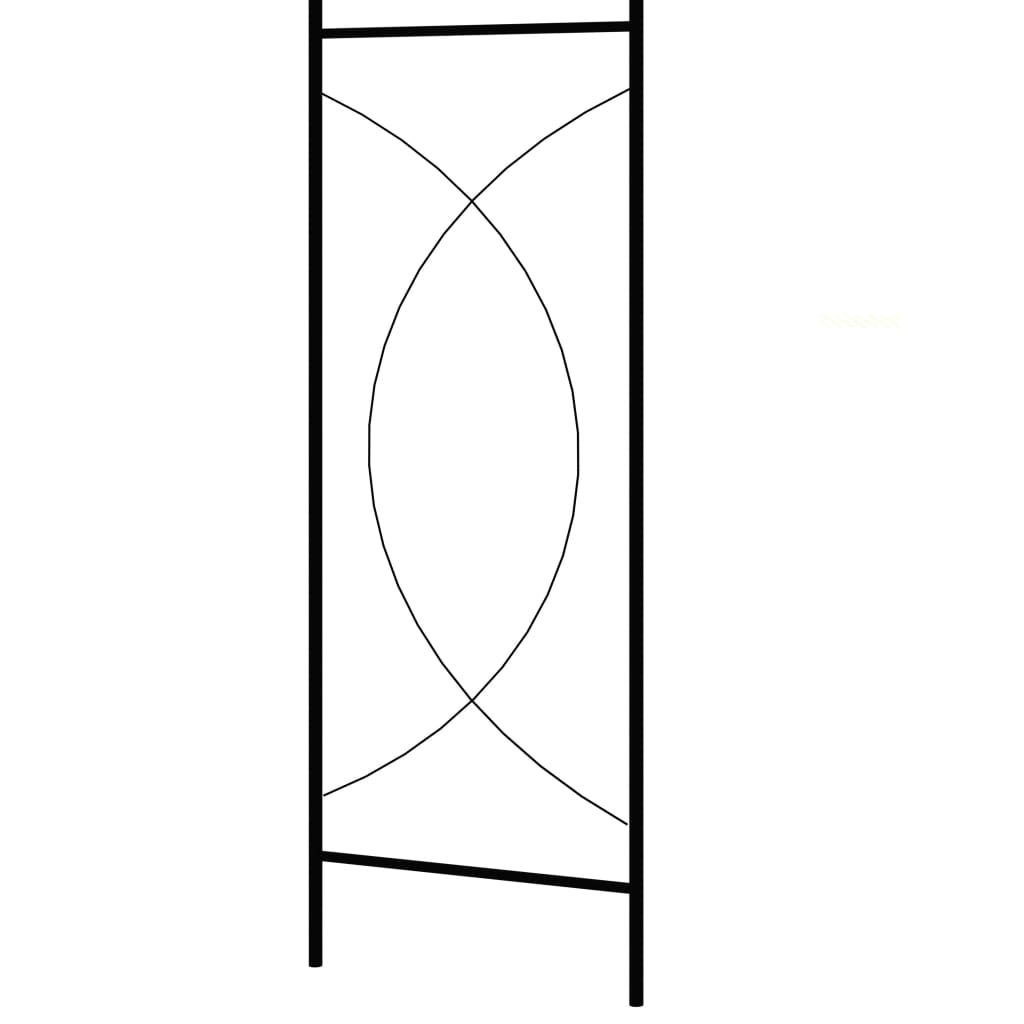 Arcadă De Grădină, Negru, 150 X 34 X 240 Cm, Fier