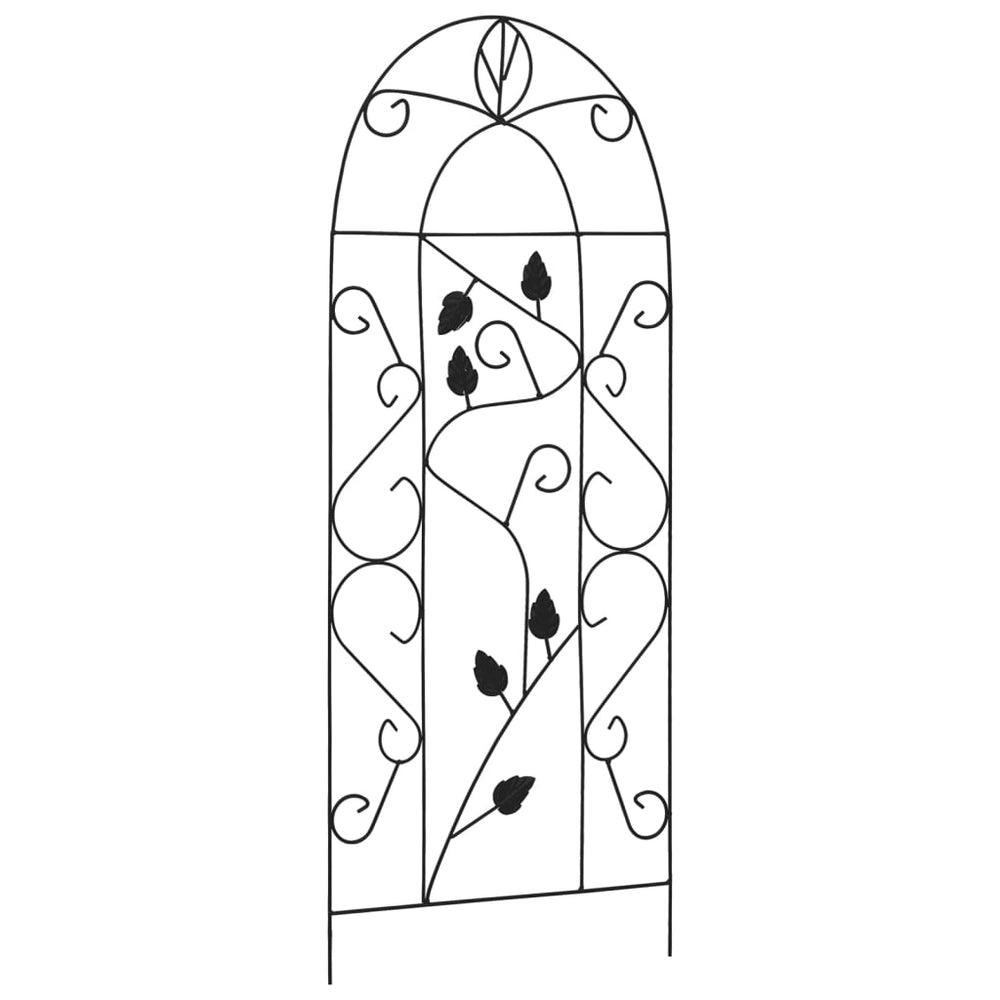 Suporturi Plante Cățărătoare, 3 Buc., Negru, 40 X 100 Cm, Fier