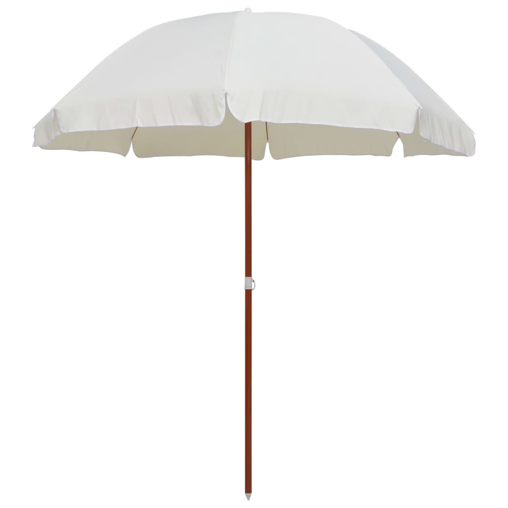 Umbrelă De Soare De Grădină, Stâlp Din Oțel, Taupe,