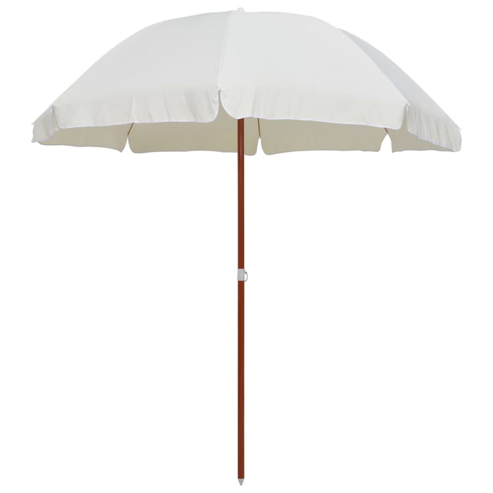 Umbrelă De Soare De Grădină, Stâlp Din Oțel, Taupe,