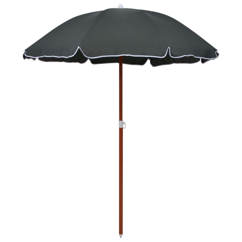 Umbrelă De Soare De Grădină, Stâlp Din Oțel, Taupe,