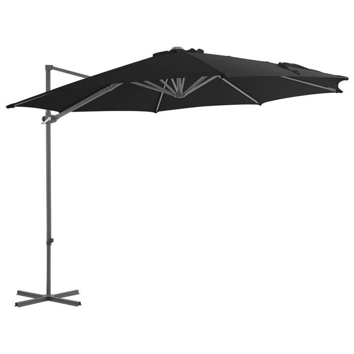 Umbrelă În Consolă Cu Stâlp Din Oțel, Cărămiziu, 300 Cm